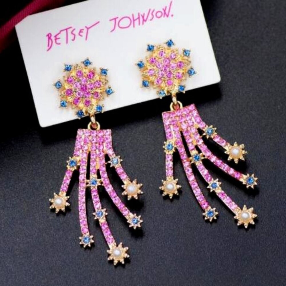 Betsey Johnson Sparkle Earrings Buy 1 get 1 free